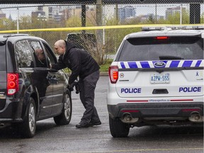 Ottawa Police are investigating the discovery of a body behind an apartment building at 251 Donald Street in Ottawa on May 14, 2019.