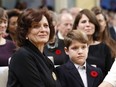 Margaret Trudeau with grandson Xavier in 2015.
