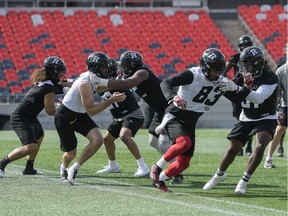 Ottawa Redblacks practice on Saturday, May 25, 2019.