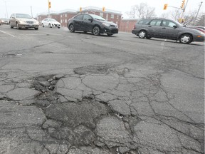 Carling Avenue is the worst road in Ottawa, according to an annual list of bad roads compiled by CAA.