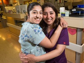 Shamilah Ahmad, (R), is the mother of Izzah Choudhry, who was born with a genetic kidney disease and spent a lot of time at CHEO after her birth and until she had a double transplant.