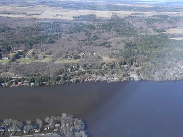 Constance Bay - Aerial view of the flooding in the National Capital region, April 29, 2019.