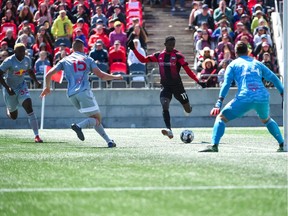 USL Championship match between the Ottawa Fury FC and New York Red Bulls II at TD Place Stadium in Ottawa, ON. Canada on May 08, 2019.  PHOTO: Steve Kingsman/Freestyle Photography for Ottawa Fury FC