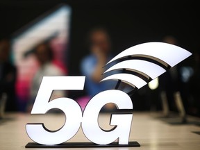 A banner of the 5G network