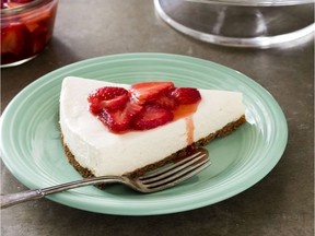 Icebox Cheesecake. This recipe appears in the cookbook "Perfect Cake."