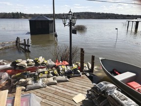 Backyard, top, and front yard, bottom, taken by homeowner Shirley Laws in Masson-Angers.