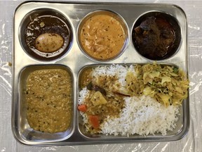 Thali platter at Malabar House