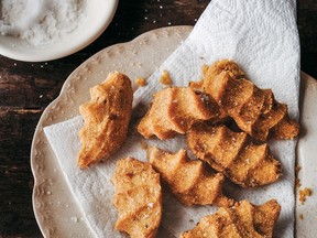 Manell' (fried polenta fritters) from Food of the Italian South by Katie Parla.