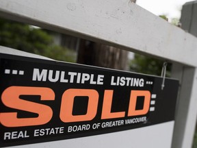 A real estate sign is pictured in Vancouveron June 12, 2018. One day after an independent report found that some $5 billion was laundered through British Columbia's real estate market in 2018, an expert lays out how dirty cash zigzags across the globe to land on luxury properties in Canada, inflating the housing market and helping foreign crooks.