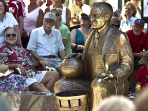 A sculpture of James Naismith was unveiled in Almonte in 2011.