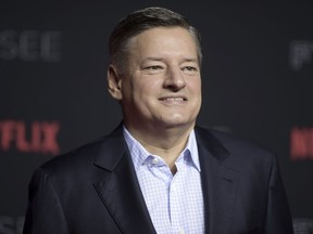 FILE - This May 6, 2018 file photo shows Ted Sarandos at the 2018 Netflix FYSee Kick-Off Event in Los Angeles. Sarandos says the streaming giant will rethink their investment in Georgia if the state's recently passed abortion law goes into effect. He made his remarks in a statement Tuesday, May 28, 2019, first reported by Variety. They constitute the strongest language yet from any leading Hollywood studio since Georgia Gov. Brian Kemp signed into law a ban on virtually all abortions.