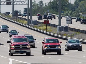 The province's pilot project to increase highway speeds to 110 km/h between east end Ottawa and Quebec kicks in Thursday .