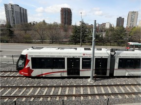 LRT near the University of Ottawa in Ottawa Tuesday May 7, 2019.