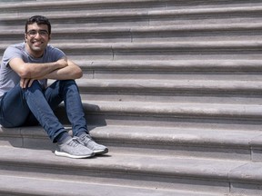 Student Georges Awaad is seen on the McGill University campus in Montreal on Wednesday, May 22, 2019.