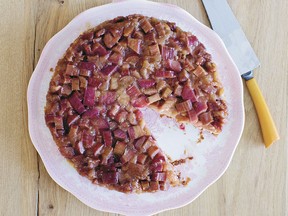 Rhubarb upside-down cake from Let Me Feed You by Rosie Daykin.