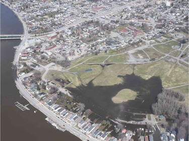 Rockcliffe Park - 
Aerial view of the flooding in the National Capital region, April 29, 2019.