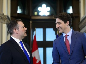 Prime Minister Justin Trudeau meets with Alberta Premier Jason Kenney in his office on Parliament Hill in Ottawa on Thursday. Can Canada's politicians build a culture of trust for voters?