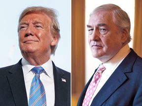 Former business associates Donald Trump and Conrad Black.