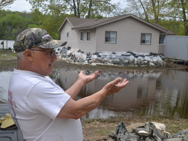 Paul Graveline, 72, has been fighting for more than a month to save his Constance Bay home from the spring flood.