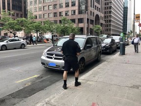 A two-week 'downtown that moves' initiative in June yielded a whopping 800 no-stopping infractions and 35 vehicles were towed.