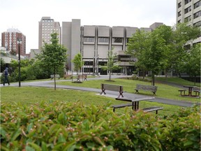 A photo from the University of Ottawa campus on Friday.