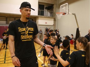 Danny Green, a player with the NBA-champion Toronto Raptors was in Ottawa for two sessions of the Danny Green Skills Clinic for boys and girls 8-16 at the University of Ottawa, June 25, 2019