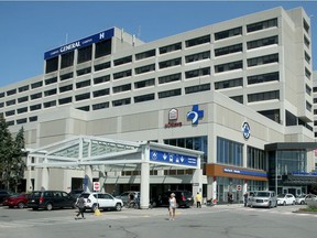 A file photo of part of the General campus of The Ottawa Hospital.