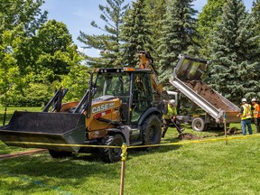 Some preliminary construction work is performed at Patterson Creek.