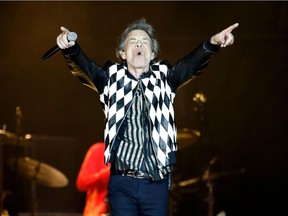 Mick Jagger of the Rolling Stones performs as they resume their "No Filter Tour" North American Tour at the Soldier Field on June 21, 2019 in Chicago.
