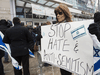 People rally against anti-Semitism in Toronto, March 13, 2017.