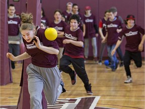 Files: Ontario high school students play dodgeball.