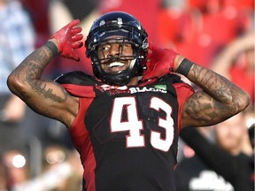 Jonathan Newsome says he'll line up wherever the Redblacks need him on defence.