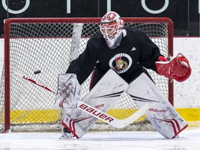 Filip  Gustavsson at the Ottawa Senators development camp at the Bell Sensplex on June 25, 2019. Errol McGihon/Postmedia