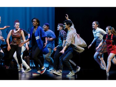 Cappies Chorus sing "It's all Happening" during the annual Cappies Gala awards, held at the National Arts Centre, on June 09, 2019, in Ottawa, Ont.