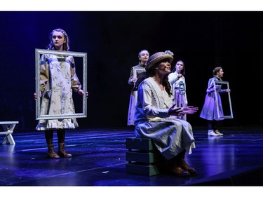 Students perform an excerpt from The Light Burns Blue, Elmwood School, during the annual Cappies Gala awards, held at the National Arts Centre, on June 09, 2019, in Ottawa, Ont.