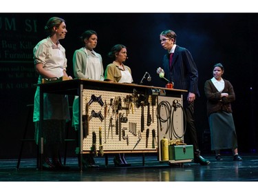 Students perform an excerpt from Radium Girls, St. Mother Teresa High School, during the annual Cappies Gala awards, held at the National Arts Centre, on June 09, 2019, in Ottawa, Ont.