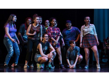 Cappies Chorus sing "It's all Happening" during the annual Cappies Gala awards, held at the National Arts Centre, on June 09, 2019, in Ottawa, Ont.