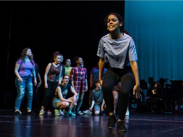 Cappies Chorus sing "It's all Happening" during the annual Cappies Gala awards, held at the National Arts Centre, on June 09, 2019, in Ottawa, Ont.