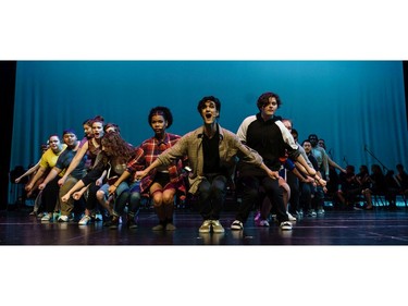 Cappies Chorus sing "It's all Happening" during the annual Cappies Gala awards, held at the National Arts Centre, on June 09, 2019, in Ottawa, Ont.