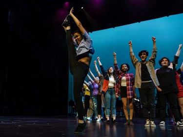 Cappies Chorus sing "It's all Happening" during the annual Cappies Gala awards, held at the National Arts Centre, on June 09, 2019, in Ottawa, Ont.