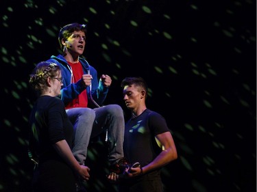 Students perform an excerpt from The Curious Incident of the Dog in the Night-Time, Almonte and District High School, during the annual Cappies Gala awards, held at the National Arts Centre, on June 09, 2019, in Ottawa, Ont.