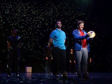 Students perform an excerpt from The Curious Incident of the Dog in the Night-Time, Almonte and District High School, during the annual Cappies Gala awards, held at the National Arts Centre, on June 09, 2019, in Ottawa, Ont.