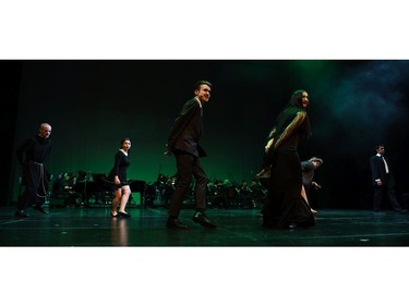 Students perform an excerpt from The Addams Family, Longfields-Davidson Heights Secondary School, during the annual Cappies Gala awards, held at the National Arts Centre, on June 09, 2019, in Ottawa, Ont.