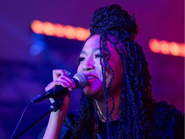 Singer Judith Hill opens the 39th edition of the TD Ottawa Jazzfest at Marion Dewar Plaza in front of Ottawa City Hall. Photo by Wayne Cuddington / Postmedia