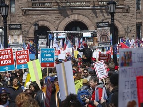 'My union and others, we’ll target all those Tory MPPs and their constituency offices, all their fundraisers, all their golf tournaments, all their barbecues,'' OPSEU president Smokey Thomas says.