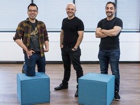 The Fellow.app team on June 12, 2019. Co-founder and CEO Aydin Mirzaee is in the back row, middle, fifth from the left.