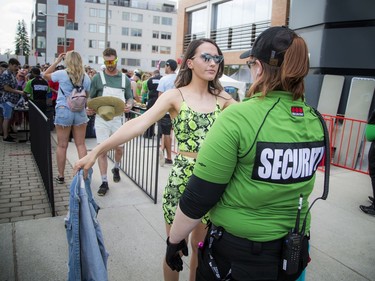 Escapade Music Festival was held Saturday, June 22, 2019 at Lansdowne Park. Security checked each festival goer before they were allowed on site.   Ashley Fraser/Postmedia