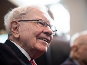 Warren Buffett, CEO of Berkshire Hathaway attends the annual Berkshire shareholders meeting in Omaha, Nebraska, May 3, 2019.