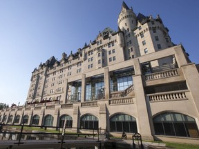 Various shots of the Chateau Laurier at the end of the day for feature stories on the venerable hotel.  Photo by Wayne Cuddington/ Postmedia