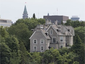 A current view from Rockcliffe Park of 24 Sussex Drive, the unoccupied official residence of the prime minister.